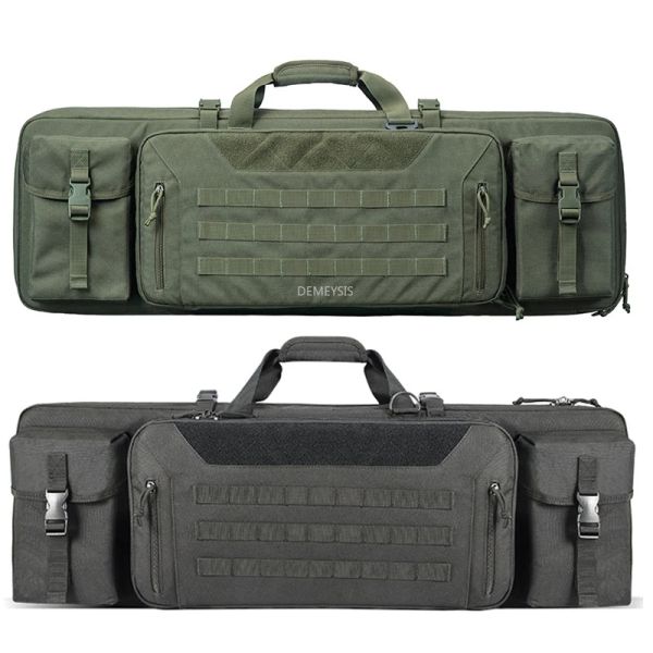 Borse Borsa per pistola tattica Molle portatile Militare Airsoft Cs Custodia per fucile Esercito Paintball Wargame Caccia Tiro Allenamento Pistole Zaino