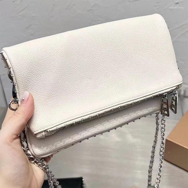 Taille Taschen Französische Postbote Tasche Frauen Pu-leder Schulter High-end-Exquisite Diamant Intarsien Flügel Kette Handtasche Achseltasche