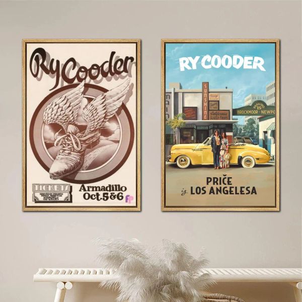 Каллиграфия Ry Cooder постер, живопись 24x36, настенное искусство, холст, постеры, декор комнаты, современное украшение для семейной спальни, художественный декор стен