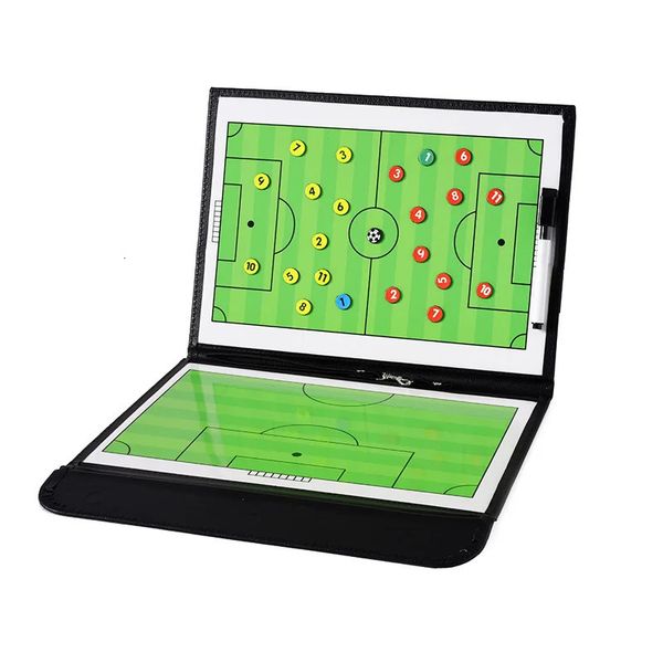 54 cm faltbare magnetische Taktiktafel für Fußball-Coaching-Trainer, taktisches Fußballspiel-Training, Taktik-Klemmbrett 240228