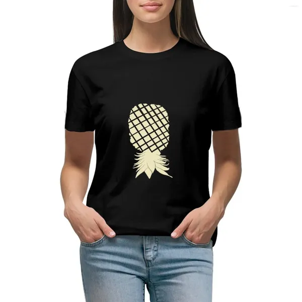 Kadın Polos Zarif ama Basit Ananas T-Shirt Kadın Giyim Koreli Moda Kadın