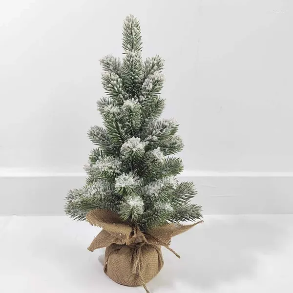 Flores decorativas 45cm desktop mini pequena árvore de natal pe simulação cedro bonsai cena decoração