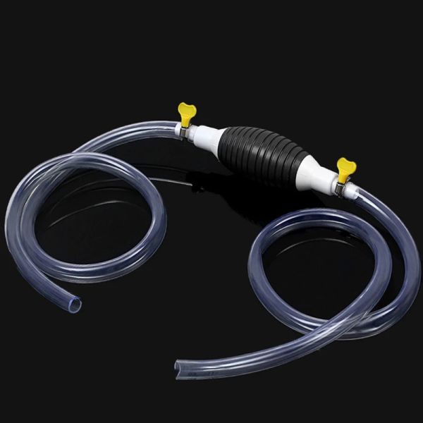 Pompe Pompa a mano a sifone ad alto flusso Pompa manuale portatile per carburante per auto Pompa per acqua per trasferimento di liquidi per gasolio con tubo a sifone da 2 m