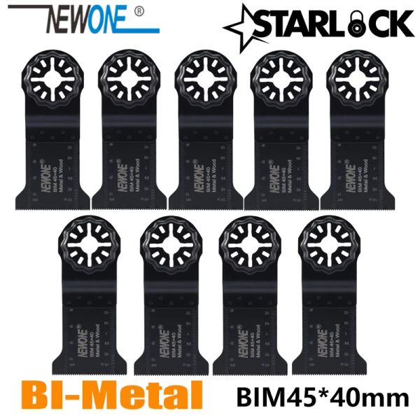 Zaagbladen Newone kompatibel für Starlock Bim45x40mm Sägeblätter Fit Power Oscillating Tools Metall Schneiden entfernen Teppichnägel mehr