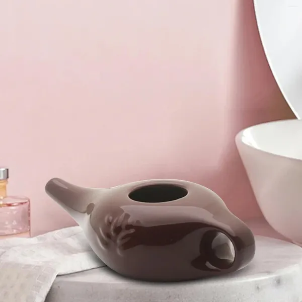 Frascos de quadril cerâmica neti pot portátil fácil de limpar durável à prova de vazamento 250ml limpeza nasal para limpeza nasal remove poeira das mulheres dos homens