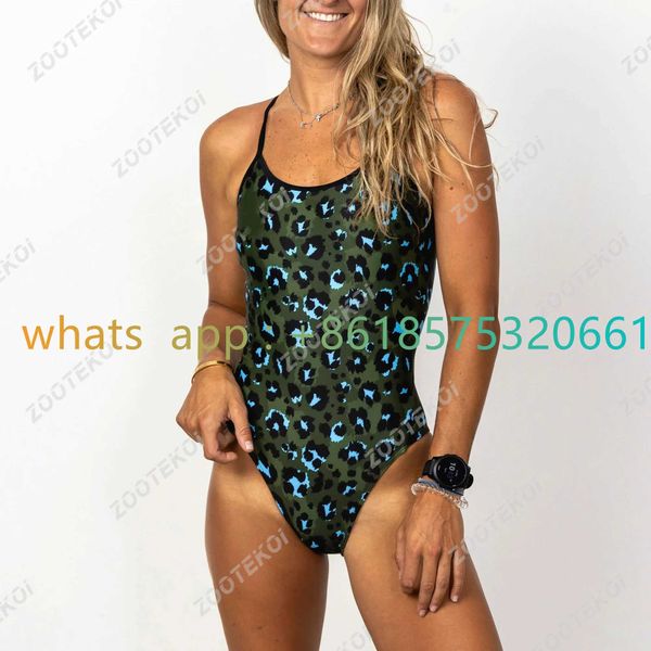 Badebekleidung Wettkampf-Sexy-Sport-Badeanzug Triathlon Einteiler Funktions-Badeanzug Damen-Badeanzug-Body Neues Produkt Wassersport 240311