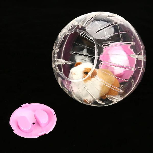 Brinquedos 18.5cm bola de exercício hamster bola nova moda plástico pequeno animal de estimação hamster gerbil brinquedo correndo atividade exercício bola