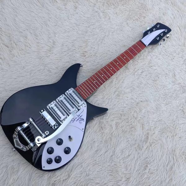 Venda imperdível guitarra elétrica preta de alta qualidade personalizada de fábrica com alta qualidade