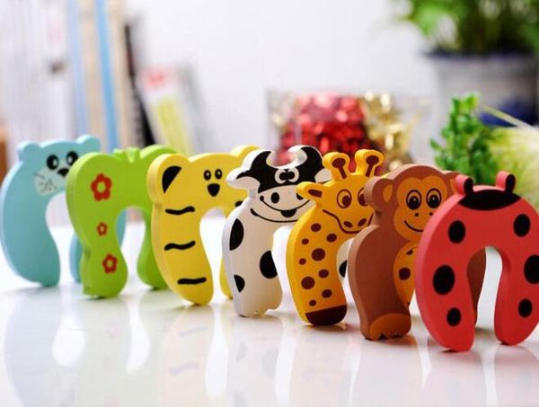 Neue Pflege Kind Kinder Baby Tier Cartoon Jammers Stop Türstopper Halter Schloss Sicherheitsschutz Finger 7 Stile8910410