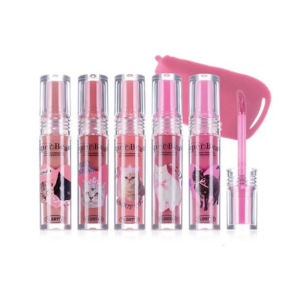 FLORTTE Lip Plumper Gloss Essence Увлажняющая корейская помада для губ Масло для губ Глазурь для темных губ 240311