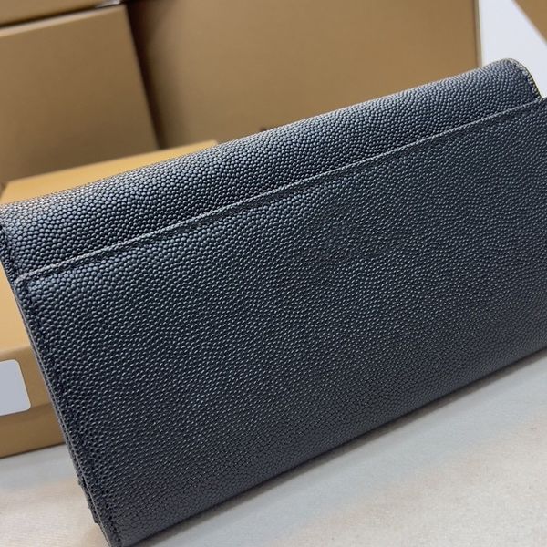 Portamonete donna di design nuovo portamonete da donna di alta qualità porta carte di credito nero portafoglio sottile in pelle portafoglio uomo pratico mini borsa interstrato xb149 E4