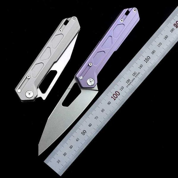 Охотничьи ножи для кемпинга NOC VG10 Складной нож Лезвие для кемпинга Карманные ножи Наружные инструменты EDC Ножи для выживания с титановой ручкой 240312