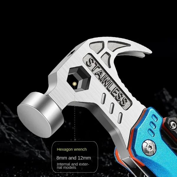 Hammer Tragbare Taktische Notfall Camping Kugel Titan Outdoor Klapp Auto Wandern Multifunktionale Hammer Multi Tools Escap für