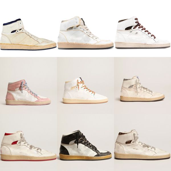 Golden Sneaker Designer Sky Star Scarpe da donna Scarpe casual Scarpe da ginnastica di lusso Paillettes Classic White Do-old Dirty High Tops Basket Scarpe da uomo