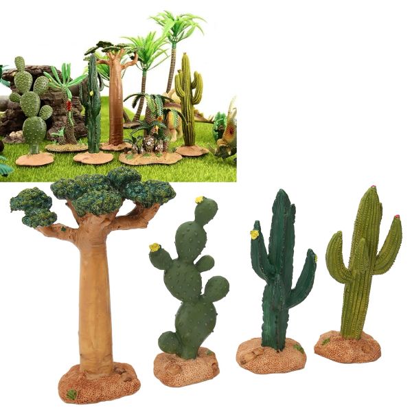 Decorações Terrário Cactus Decoração Simulação Artificial Baobab Planta Ornamento para Paisagismo Aquário Tanque de Peixes