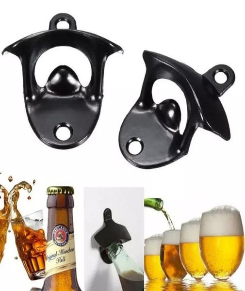 Nuovo 1Pc Fissato Al Muro Tappo di Bottiglia di Birra Vino Catcher Bar Montabile In Lega di Zinco Apri Nero Altra Cucina Sala Da Pranzo Bar9965005