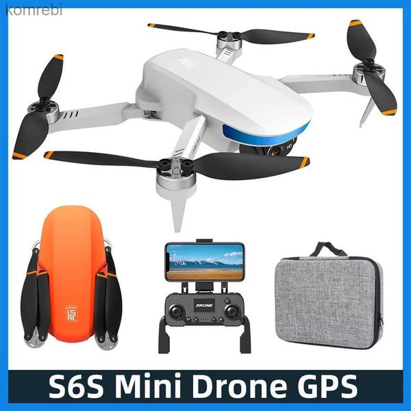 Dronlar S6S 4K Kamera Drone GPS Mini Drone FPV Professional 5G WiFi Katlanabilir fırçasız motor Quadcopter RC Uçak RC Helikopter Dron Toys 24313