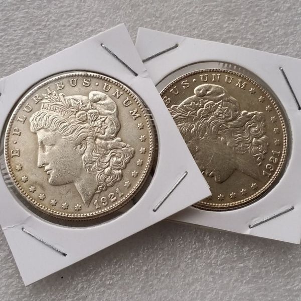 Morgan 1921 moeda de duas faces, moedas mágicas interessantes, presentes, acessórios para casa, moedas de prata344c