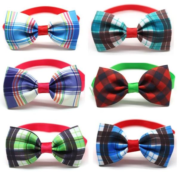 Vestuário para cães inteiros 100pcs Pet Cat Bowties Colar Arcos Filhote de Cachorro Gravatas Bow Tie Gravatas Samll -Dog Grooming Supplies265D