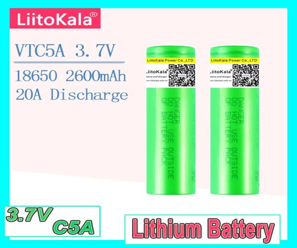 liitokala 37V 2600mAh VTC5A wiederaufladbare Liion batterie 18650 Akku US18650VTC5A 35A Spielzeug taschenlampe9907428