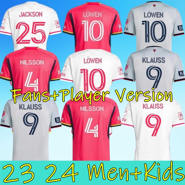 23 24 St. L ouis City FUSSBALLTRIKOT Neues MLSES HOME Away St. Louis''RED' SC weiß NILSSON 4 KLAUSS 9 NELSON GIOACCHINI VASSILEV BELL PIDRO FUSSBALLTRIKOT Herren Fans Spieler MANq