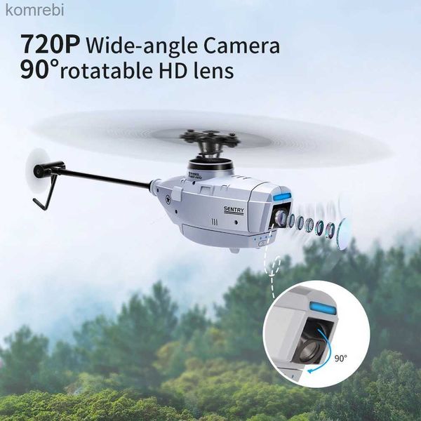 Drones C127 2,4G RC Hubschrauber mit 720P Kamera Professionelle 6-Achsen Gyro WIFI RC Drohne 6G Weitwinkelkamera Einzelpaddel Keine Querruder 24313