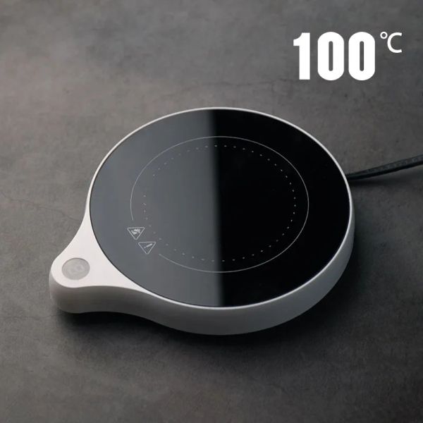 Macher 110 V/220 V Tassen Heizung 100 ° C Becherwärmlicher heißer Teehersteller Smart wärmer Untersetzer 5 Gearttemperatur Tasse Heizung Kaffeemilchheizung Pad