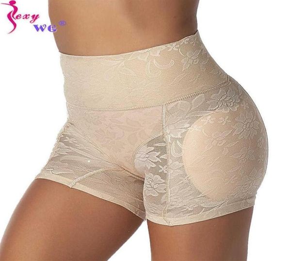 SEXYWG Ladies Lifter Vita Alta Imbottito Panty Body Shaper Falso Butt Pad Shapewear Modello Mutandine29145019657