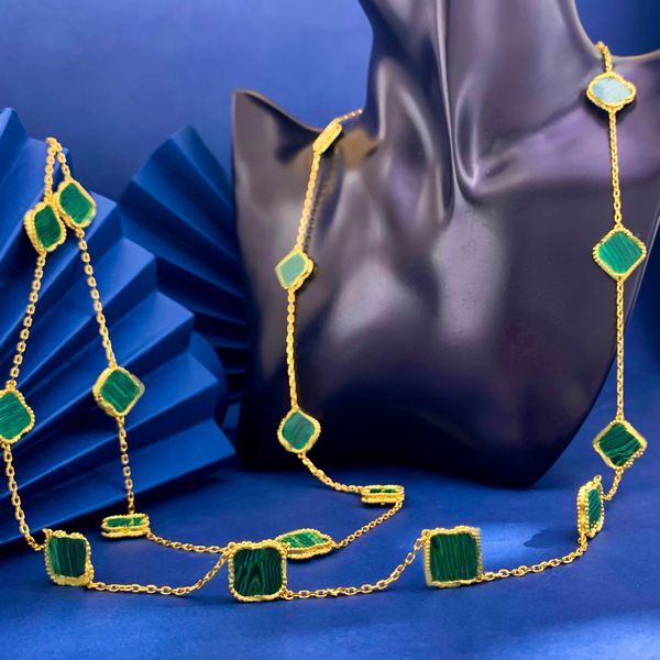 Collane moderne quadrifoglio nuovi gioielli firmati catene alla moda per signora elegante collana di fascino regali delicati per gioielli di fidanzamento mather zl164 G4