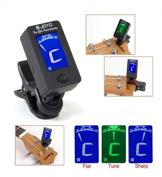 Afinador de cabeçote cromático digital LCD completo para guitarra acústica baixo banjo ukulele7268204