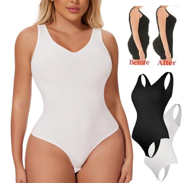 Mulheres Shapers Bodysuit para Mulheres Barriga Controle Shapewear Camisole Thong Seamless Full Body Shaper Slimming Cintura Trainer Corset Tank Tops