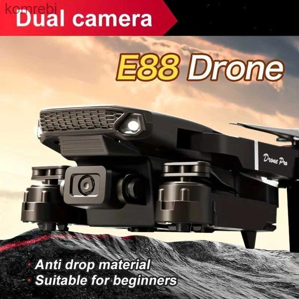 Drohnen E88-Drohne mit Dual-Kameras, mobile Anwendungssteuerung, Halloween-/Weihnachts-/Neujahrsgeschenke, Drohnenkamera 24313
