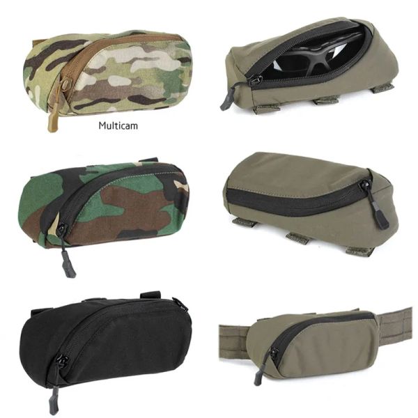 Крышки на открытом воздухе CS Portable Glasses Case Tactical Molle Glasnes Muck Muck для ремня рюкзака