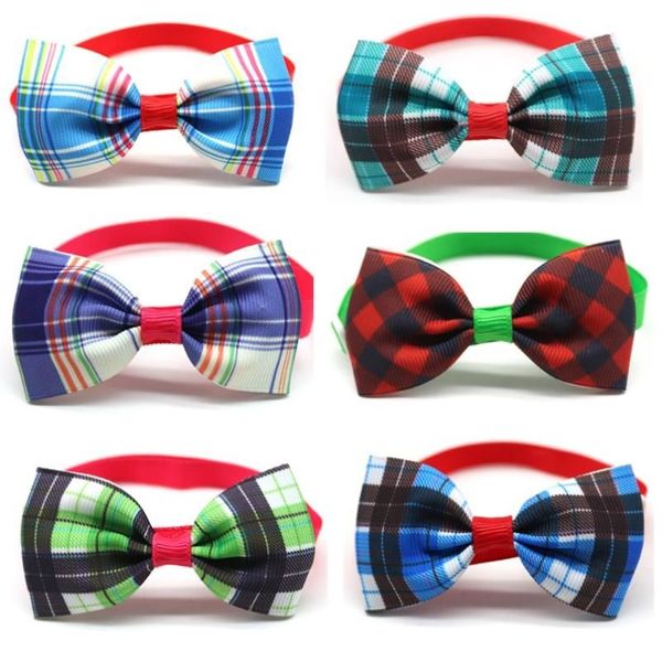 Vestuário para cães inteiros 100pcs Pet Cat Bowties Colar Arcos Filhote de Cachorro Laços Gravatas Bow Tie Gravatas Samll -Dog Grooming Supplies228Q