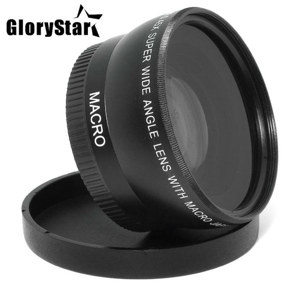 Glorystar 55mm 045x geniş açılı lens Sony alfa için makro lens A77 A280 A290 A380 A390 A580 A590 DSLR Kamera 6273142