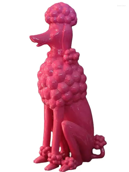 Figurine decorative 62 cm Nordic Creative Dog Scultura Statua Decorazione della casa Regalo Artigianato interno Ampio soggiorno