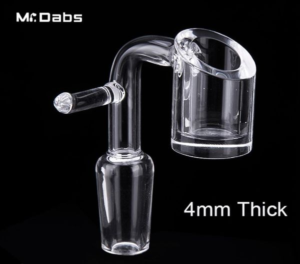 DHL Electric Quartz Nail Domeless Quartz Banger Enail 4 mm dick passend für 20 mm Spulenheizung Club E Banger Electric Nail Dab Oil Rigs4340692