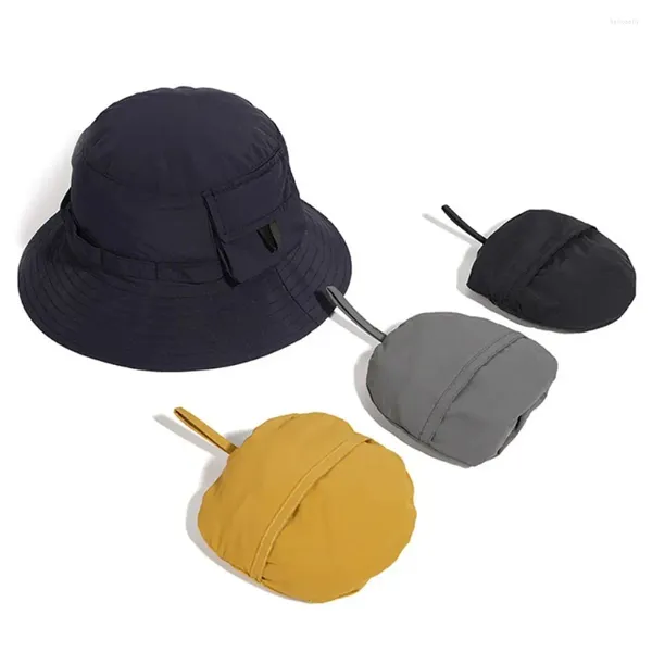 Cappelli a tesa larga Cappello da pescatore pieghevole con protezione solare estiva Cappello da pescatore impermeabile da donna