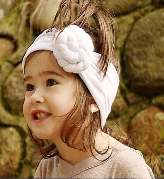 Baby Mädchen Spirale Knoten Stirnband Baumwolle Kinder Mädchen Elastische Haarbänder Turban Bögen für Mädchen Stirnband Haar Zubehör1292389