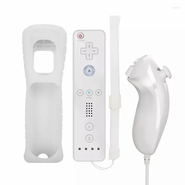 Spielcontroller für Wii 2 in 1 Remote Gamepad Controller Bewegung plus Unterstützung von Bluetooth-kompatiblen Control Nunchuck JoyPad