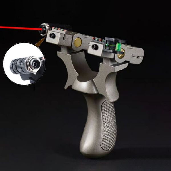 Imbracature da caccia per tiro all'aperto di alta precisione Imbracature per catapulta in resina con puntamento laser utilizzando l'elastico piatto264C
