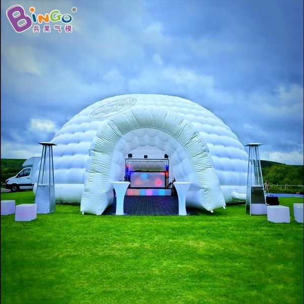 Atacado requintado artesanato 10x10x4.5mH (33x33x15ft) barraca inflável iglu cúpula tenda comercial tenda explodida para festa evento decoração brinquedos esportes