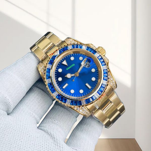 Мужские часы Дизайнерские часы Качество AAA 40 мм Автоматический механизм 2813 Модные водонепроницаемые часы с сапфировым стеклом для пар