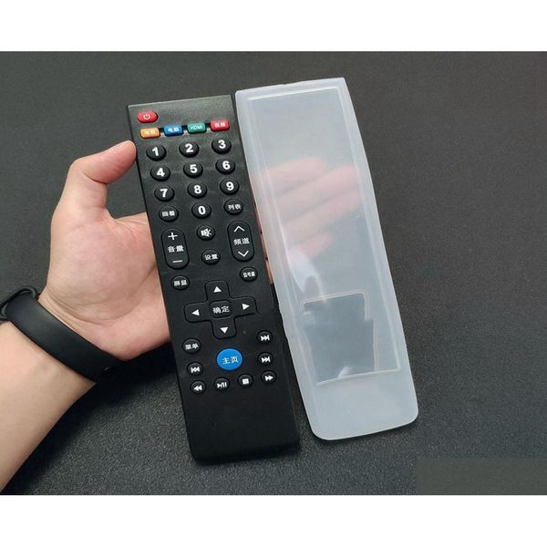 Controladores remotos Consumer Electronics S Acessórios Amp PartsRemote Control 20 5 17cm Sile TV Case Er Protect Storag7810156 Drop de Dhdxe