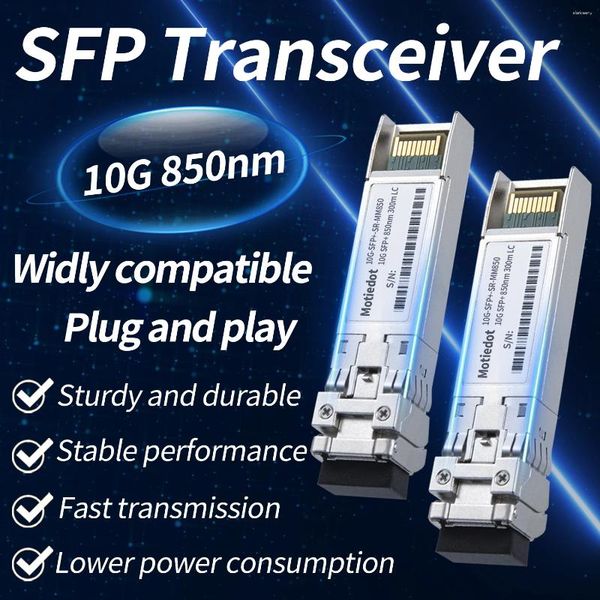 Equipamento de fibra óptica Módulo SFP de 10 Gigabit Transceptor óptico Multimodo 300m 850nm DDM Duplex para Cisco/Huawei Switch etc.