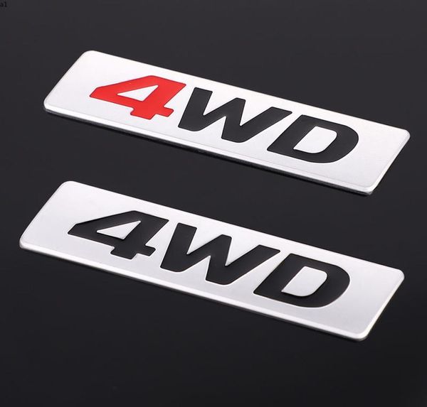 3D Chrom Metall Aufkleber 4WD Emblem 4X4 Abzeichen Aufkleber Auto Styling Für Honda CRV Accord Civic Suzuki Grand Vitara Swift SX44796839