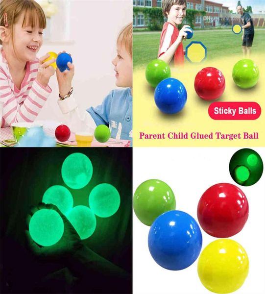 Bolas de teto luminosas bolha alívio do estresse bola pegajosa colada bola alvo bolas de descompressão lentamente mole brilho brinquedos crianças adultos2397804