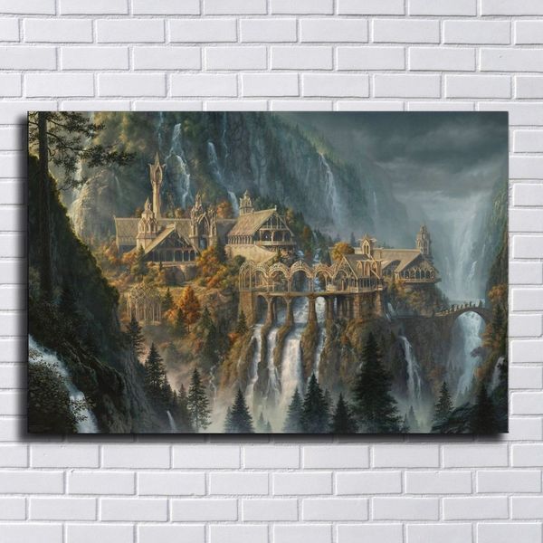 Herr der Ringe Gemälde Druck Bilder für Wohnzimmer Home Decor Abstrakte Wandkunst Ölgemälde Poster265Y