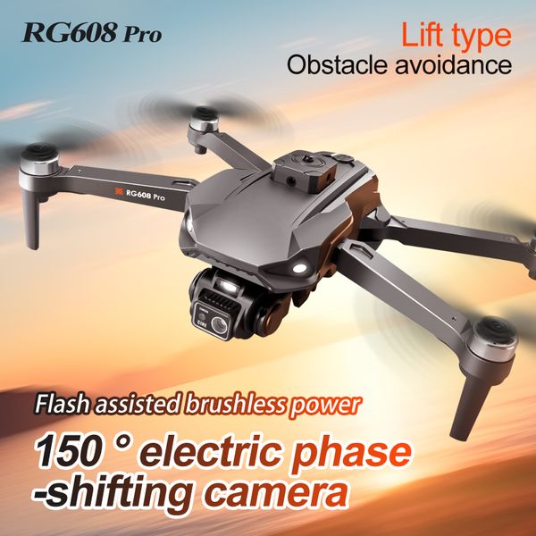 RG608 Pro Optischer Fluss WIFI Drohne HD Professionelle ESC Dual Kamera Drohne Mit Hindernisvermeidung Quadcopter