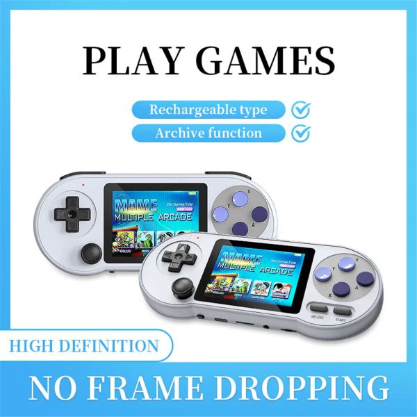 Tragbare Game-Player SF900 3-Zoll-IPS-Bildschirm Retro SF2000 Handheld-Spielstation Konsole Multiplayer Kindergeschenke Gaming-Player für MD GB FC MAME GBA